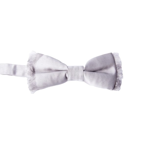 DIOR LIGHT GRAY BOW TIE - Picture 1 of 3